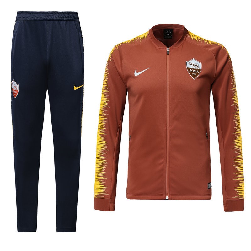 AS Roma Trainingsanzug 2018-19 Orange Fussballtrikots Günstig